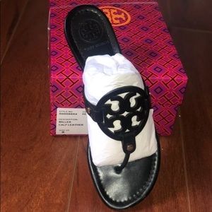 Tory Burch Miller Sandal black leather
